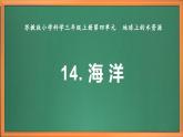 苏教版小学科学三上第四单元《14 海洋》课件+教案+视频+作业