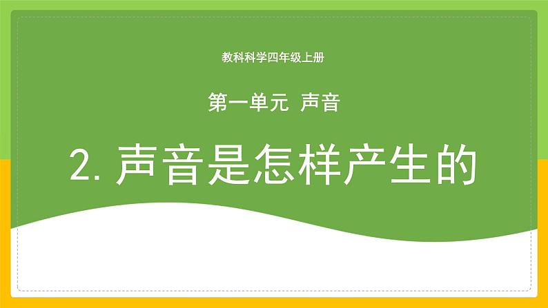 教科版 科学 四上 《声音是怎样产生的》课件+教案（含教学反思）01