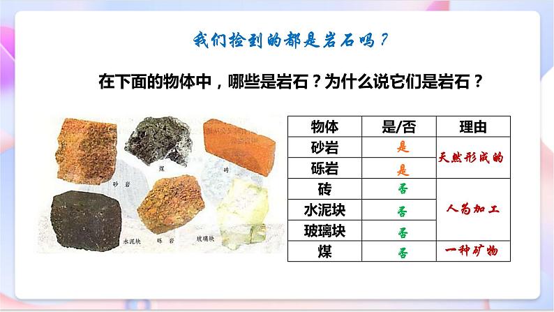 苏教版科学五年级下册  4.1《认识常见岩石》课件+教案+练习+素材08