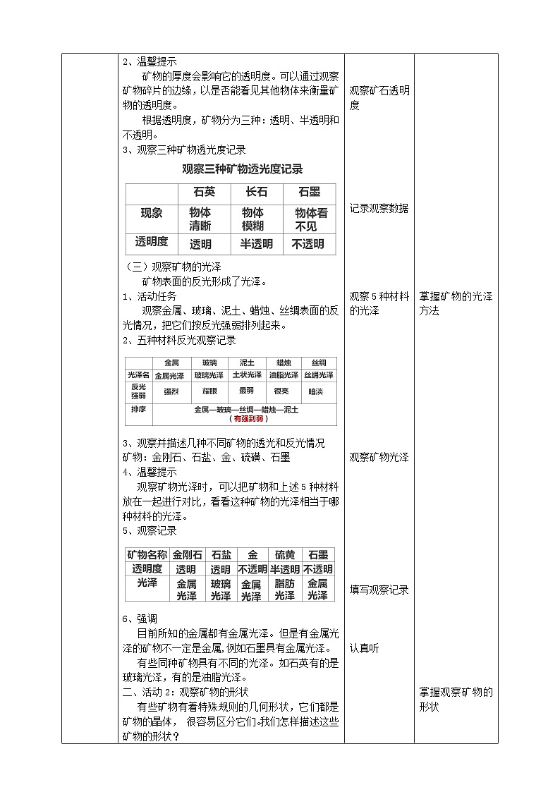 教科版科学四年级下册 4.5《观察、描述矿物（二）课件+教案+练习+素材02