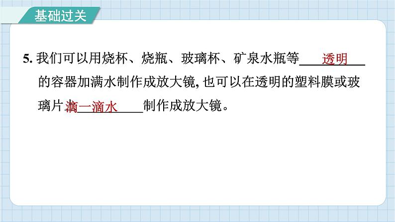 第一单元 微小世界 知识梳理（习题课件）-2024-2025学年六年级上册科学教科版08