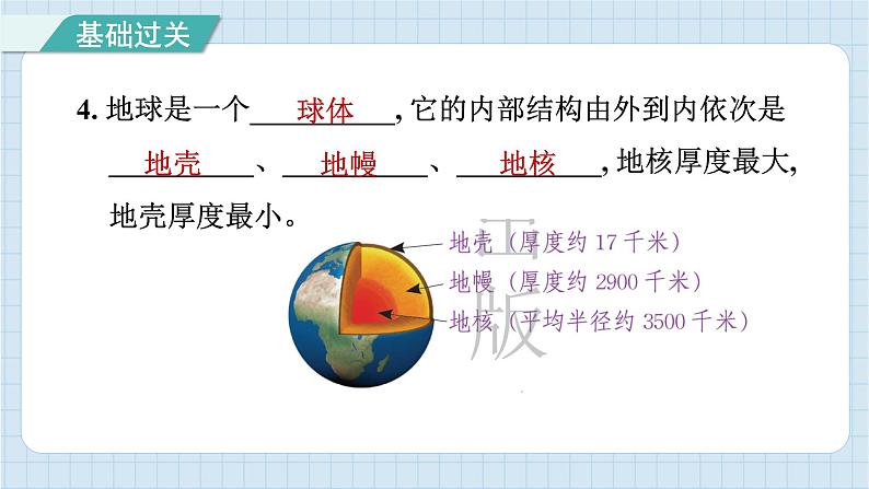 第二单元 地球的运动 知识梳理（习题课件）-2024-2025学年六年级上册科学教科版05