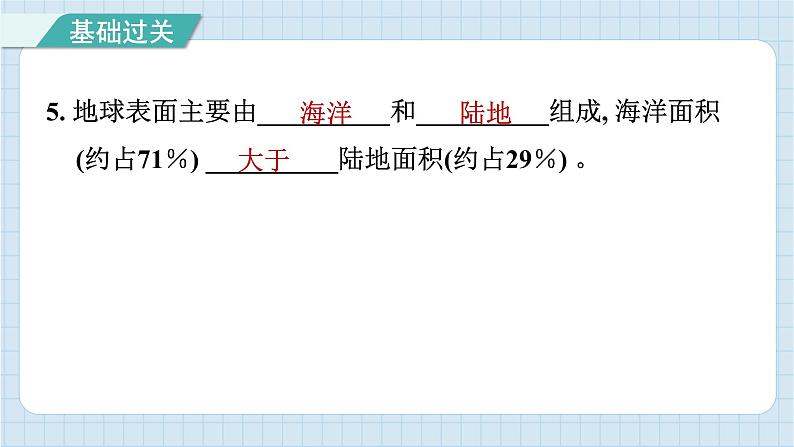 第二单元 地球的运动 知识梳理（习题课件）-2024-2025学年六年级上册科学教科版06