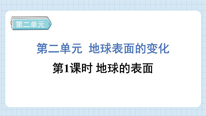 2.1 地球的表面（习题课件)-2024-2025学年五年级上册科学教科版第1页