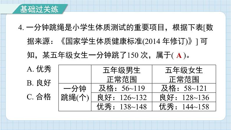 4.1 我们的身体（习题课件)-2024-2025学年五年级上册科学教科版05