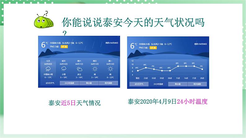 青岛版科学三年级下册 6.20一天的天气 课件第5页