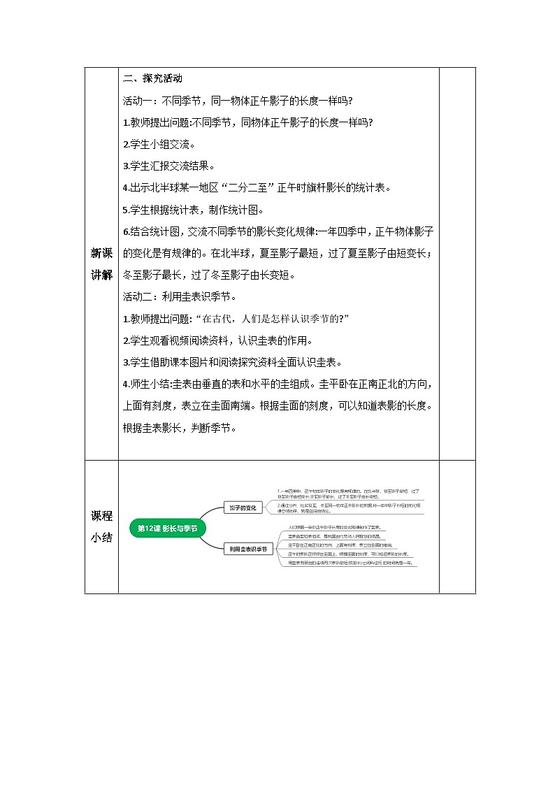 青岛版科学六年级上册 第12课 影长与季节（教学课件+同步教案）02
