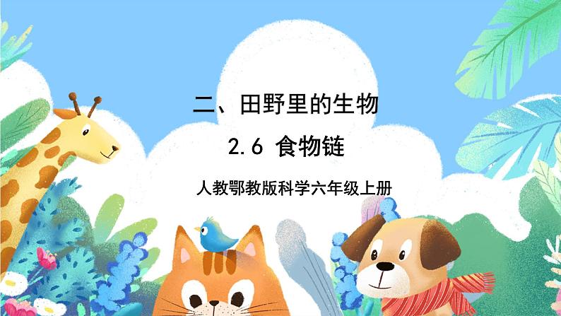 【核心素养新课标】2.6《食物链》课件+教案+素材01