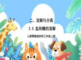 【核心素养新课标】2.5《盐和糖的溶解》课件+教案+素材