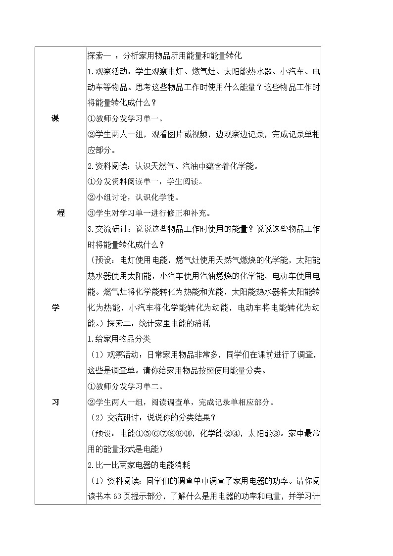 教科版科学六年级上册 第4.2课 调查家中使用的能量（教学课件+同步教案）02