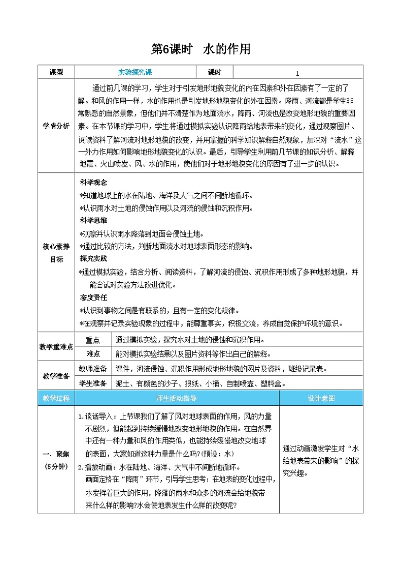 第6课时  水的作用第1页