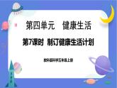 【核心素养】教科版科学五上4.7《制订健康生活计划》课件+教案（含反思）