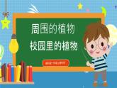 【核心素养】教科版小学科学一年级上册     6.校园里的植物   课件ppt+ 教案
