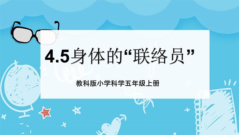 4.5身体的“联络员（课件+教案+练习）2024科学五上01