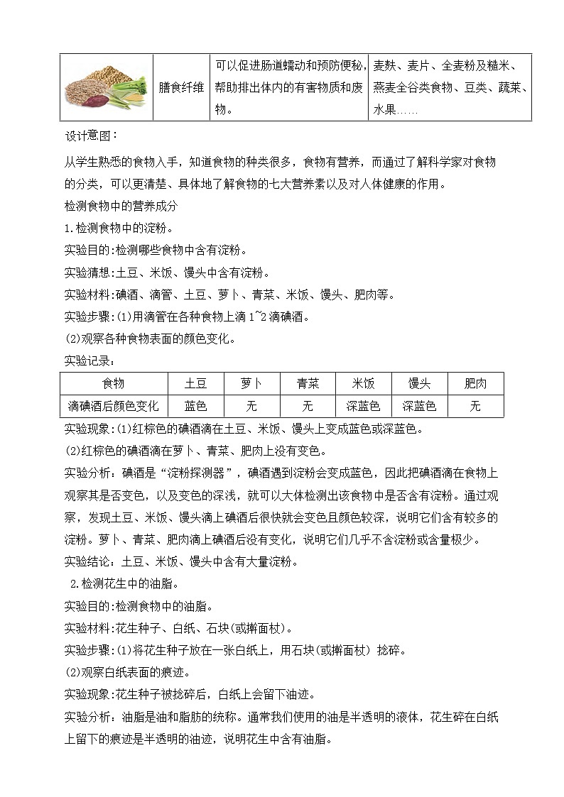 【新课标】苏教版（2017）科学三年级上册 5.19食物与营养（苏教版）课件+教案+素材03