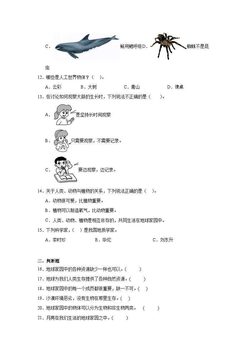 1.《地球家园中有什么》作业03