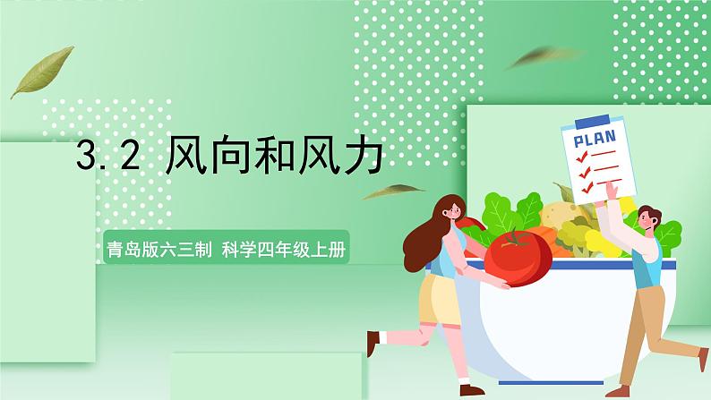 青岛版六三制（2017）科学版四年级上册3.2《风向和风力》课件01