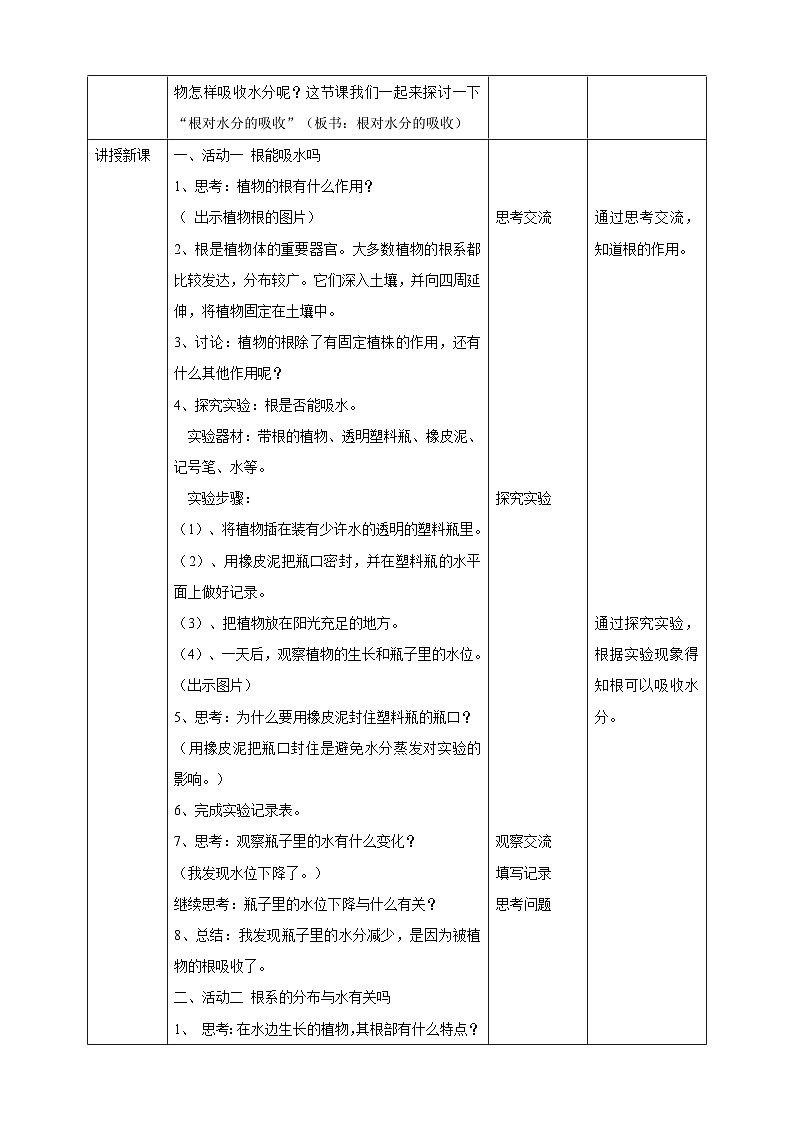 粤教粤科版（2017）科学五年级上册1.2《根对水分的吸收》课件+教案+练习02