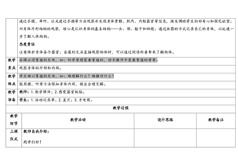 （2024新课标）教科版科学一年级上册-8 我们的身体-PPT课件+视频图片素材02