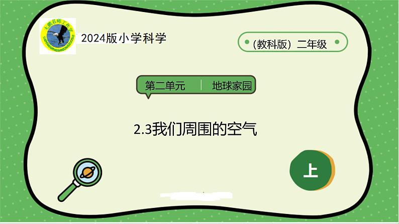 3【2024新教材】教科版科学二年级上册第二单元地球家园2.3我们周围的空气课件01