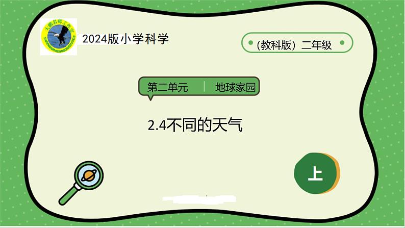 4【2024新教材】教科版科学二年级上册第二单元地球家园2.4不同的天气课件01