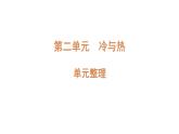 青岛版（六三制2017秋） 四年级上册第2单元（冷与热） 复习课件