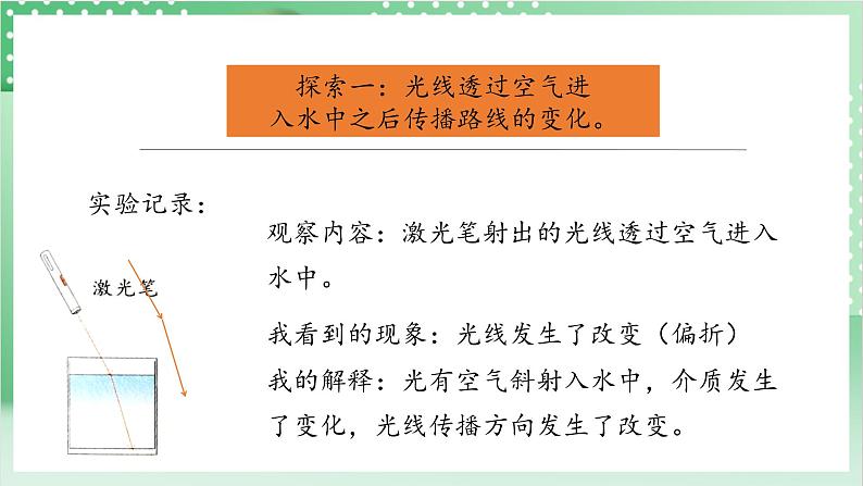 教科版科学五年级上册1.4 《光的传播方向会发生改变吗》 课件+教案+素材08