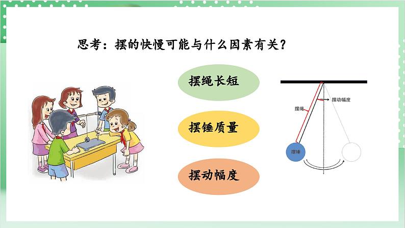 教科版科学五年级上册3.5 《摆的快慢 》课件+教案+素材06