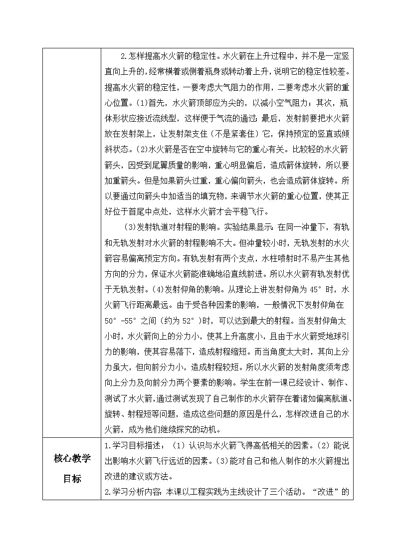 【核心素养】冀教版小学科学三年级上册     20.制作水火箭（二）    课件ppt+ 教案02