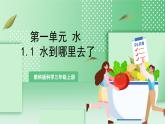 教科版科学三年级上册1.1 《水到哪里去了》  教学课件+教案+素材