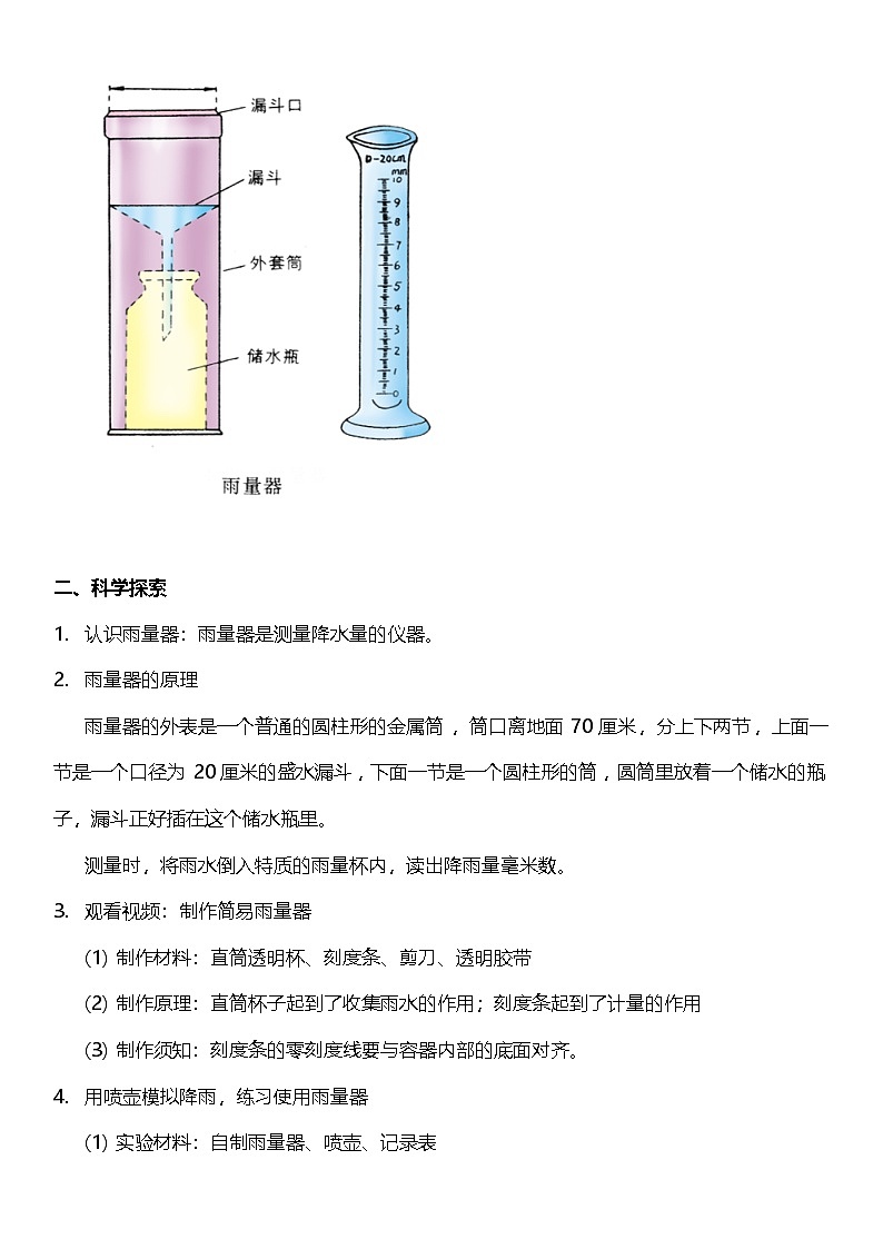 教科版科学三年级上册3.4《 测量降水量》 教学课件+教案+素材02