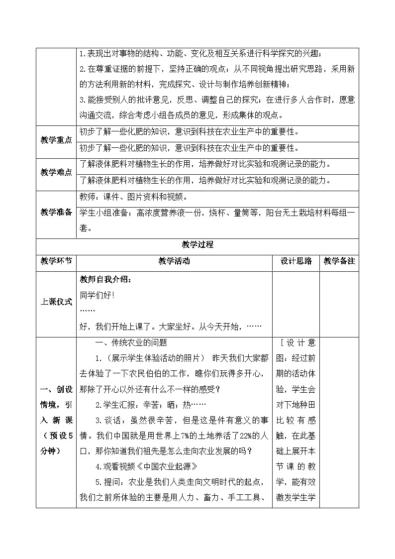 【新课标】苏教版科学六上5.16《人造肥料与现代农业》教案（含练习+反思）第2页