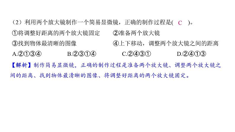 1.2 怎样放得更大（习题课件)-2024-2025学年科学六年级上册教科版第3页