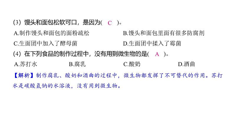 1.7 微生物与健康（习题课件)-2024-2025学年科学六年级上册教科版03