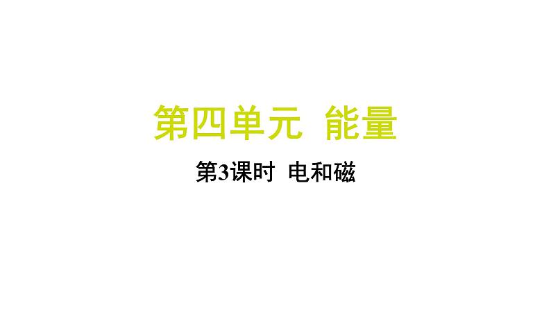 4.3 电和磁（习题课件)-2024-2025学年科学六年级上册教科版第1页