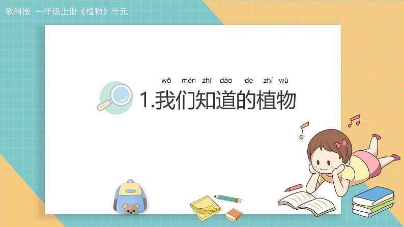 1.1 我们认识的植物（课件+教学设计）-2024-2025学年科学一年级上册教科版（2024）01