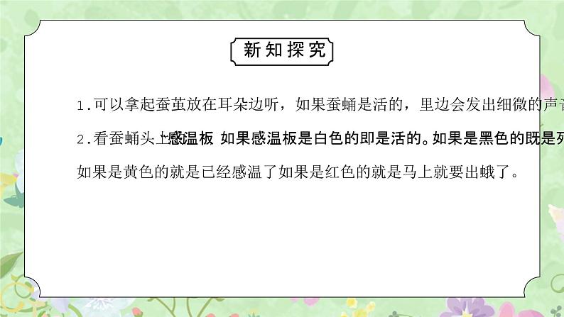 教科版三年级科学下册第二单元《动物的一生-蚕变了新模样》PPT课件05