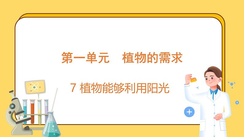 1.7 植物能够利用阳光（课件）-2024-2025学年五年级上册科学粤教粤科版第1页