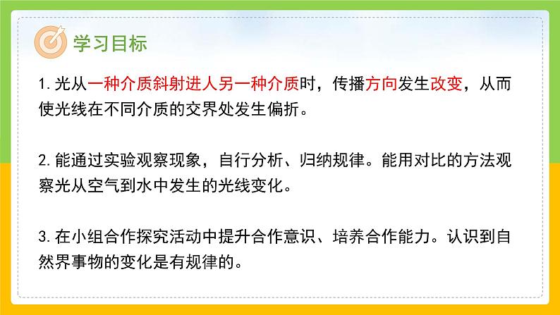 教科版小学科学五年级上册 《光的传播方向会发生改变吗》课件第2页