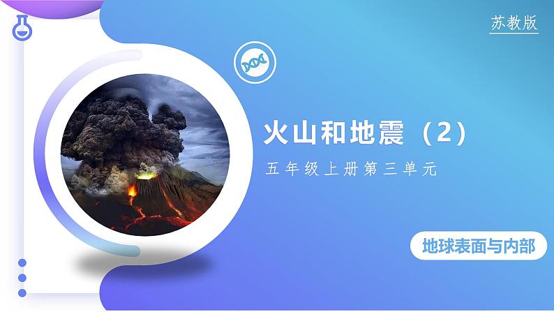 【核心素养】苏教版科学五年级上册 3.10 火山和地震（第二课时）（教学课件）第1页