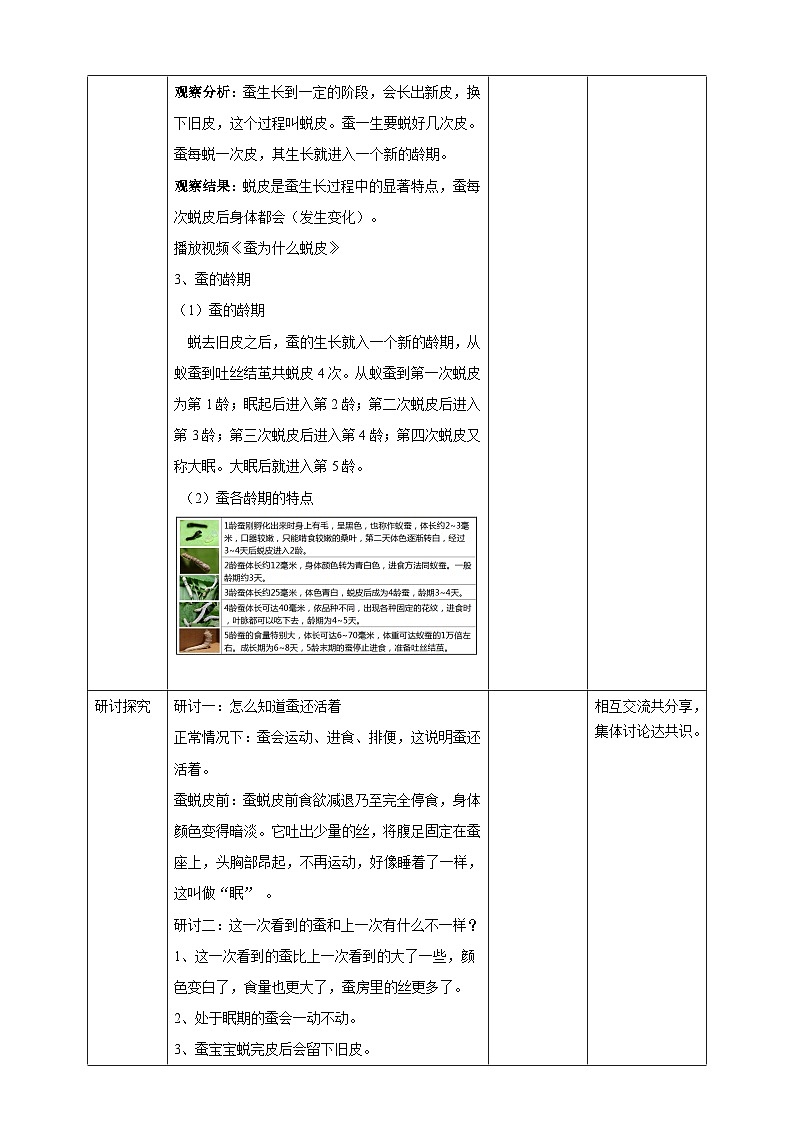 《蚕长大了》优质教案第3页