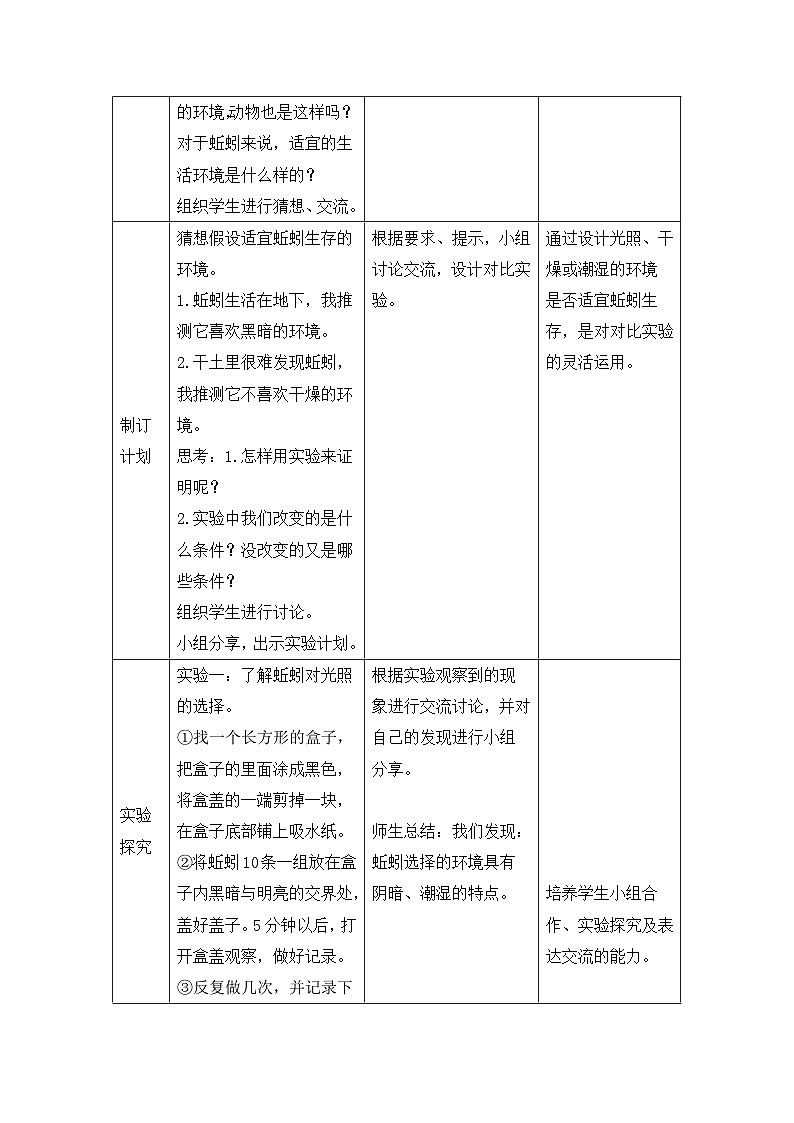 《蚯蚓的选择》名师教案第2页