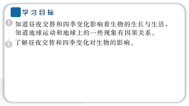 2024教科版科学六年级上册第二单元地球的运动7昼夜和四季变化对生物的影响  作业课件第2页