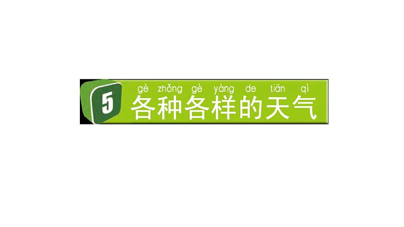 2024教科版科学二年级上册第一单元我们的地球家园5各种各样的天气教学课件第1页