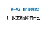2024教科版科學(xué)二年級(jí)上冊(cè)第一單元我們的地球家園1地球家園中有什么 作業(yè)課件
