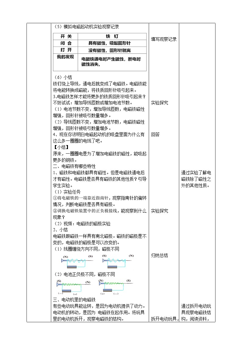 粤教粤科版（2019）科学六下 2.12《神奇的电磁铁》教案第2页