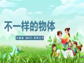 大象版（2017）科学三下 5.1《不一样的物体》课件+教案
