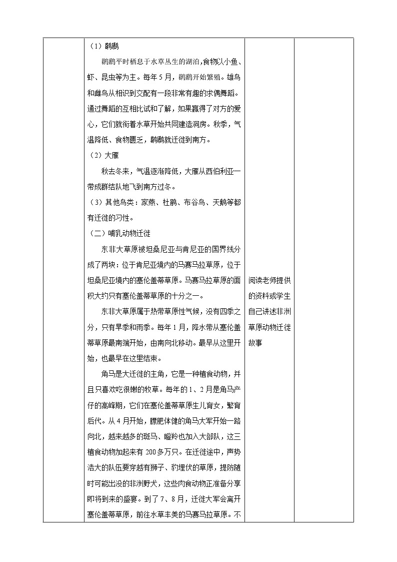 苏教版（2017）科学六下 2.8《适应生存的本领》教案第2页