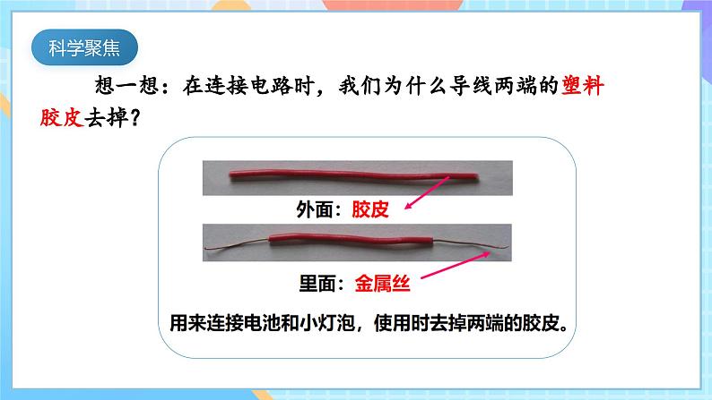 【核心素养】教科版科学四年级下册 2.6《导体和绝缘体》课件第3页