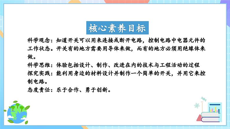 【核心素养】教科版科学四年级下册 2.7《电路中的开关》课件第2页